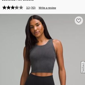 Lululemon Ribbed Crop Top and Flare Pants Set